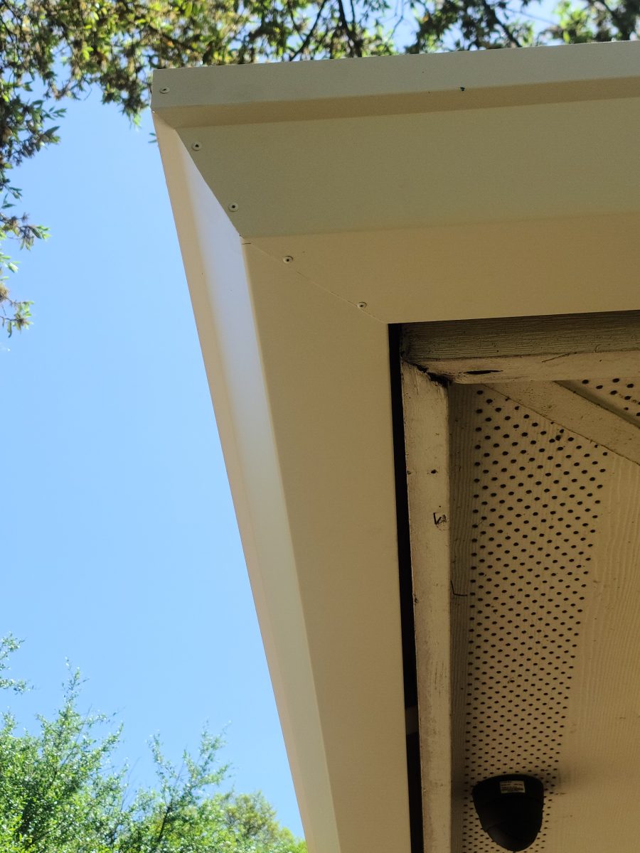 photo of beige gutters